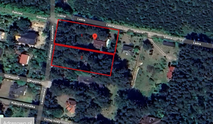 Działka budowlana Tartak Brzózki, ul. Leśna