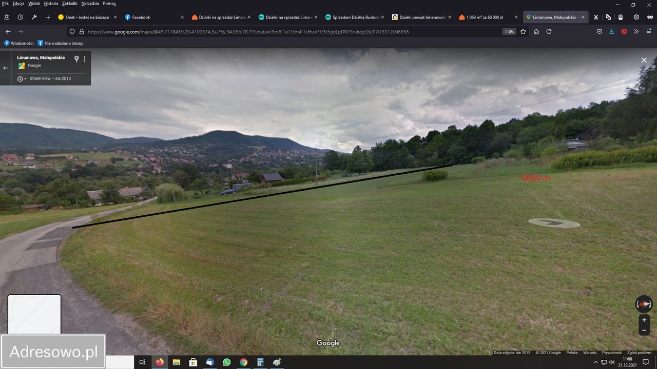 Działka budowlana Limanowa Lipowe, ul. Owocowa. Zdjęcie 3