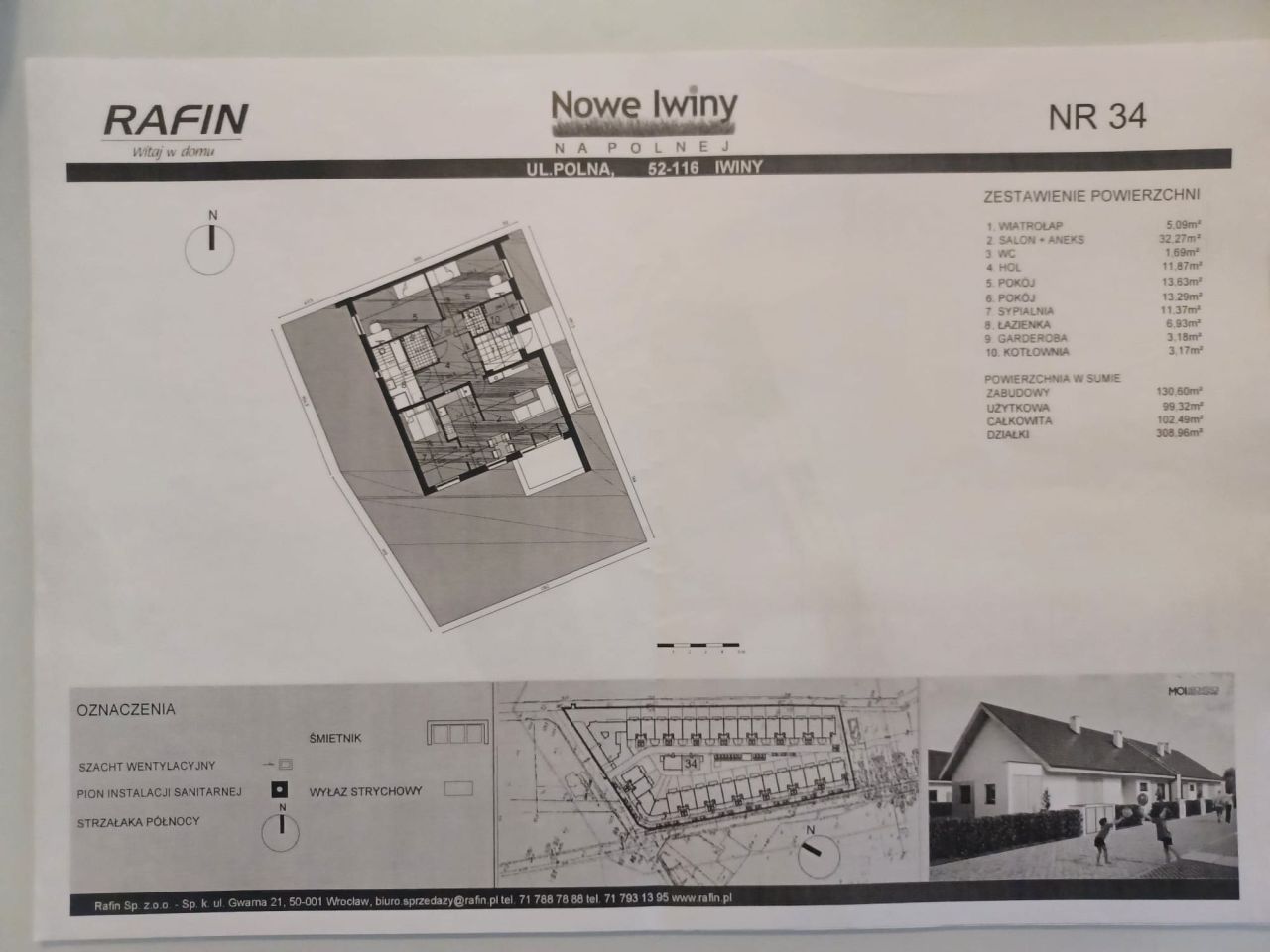 bliźniak, 4 pokoje Iwiny, ul. Chabrowa. Zdjęcie 24