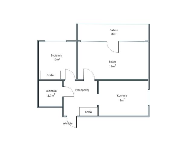 Mieszkanie 2-pokojowe Sopot Kamienny Potok, ul. Kujawska. Zdjęcie 1