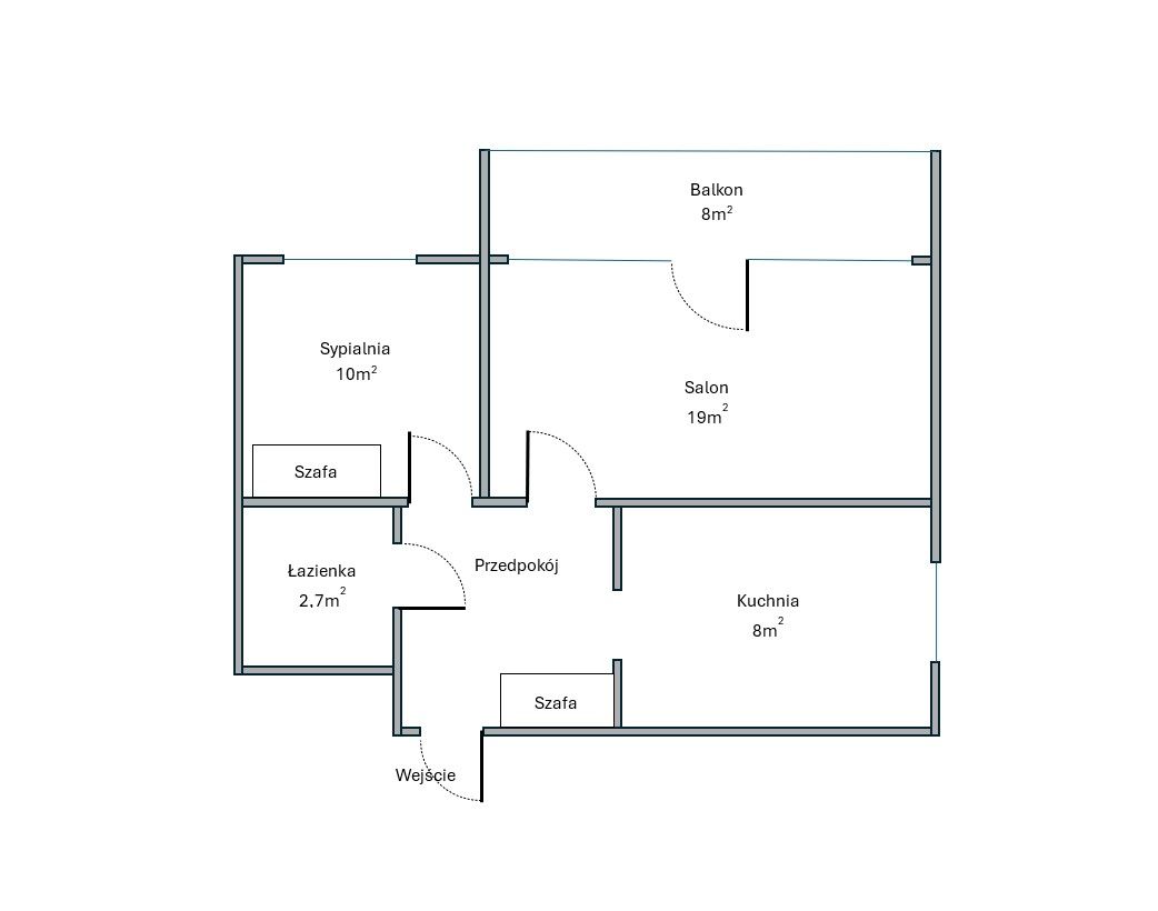 Mieszkanie 2-pokojowe Sopot Kamienny Potok, ul. Kujawska. Zdjęcie 1