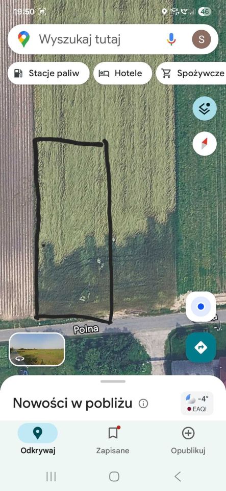 Działka budowlana Kościelna Wieś, ul. Polna. Zdjęcie 3