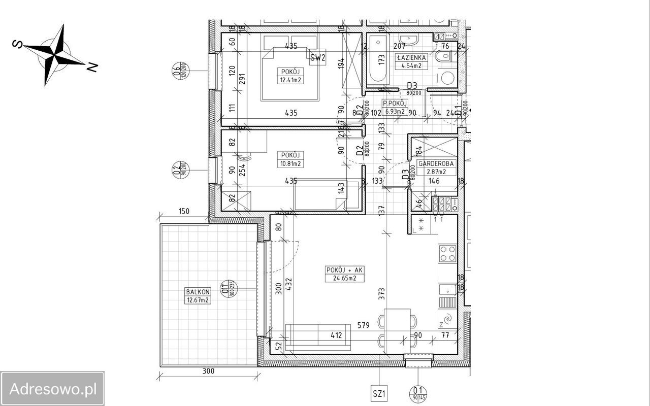 Mieszkanie 4-pokojowe Toruń Wrzosy, ul. Konrada Grasera. Zdjęcie 7