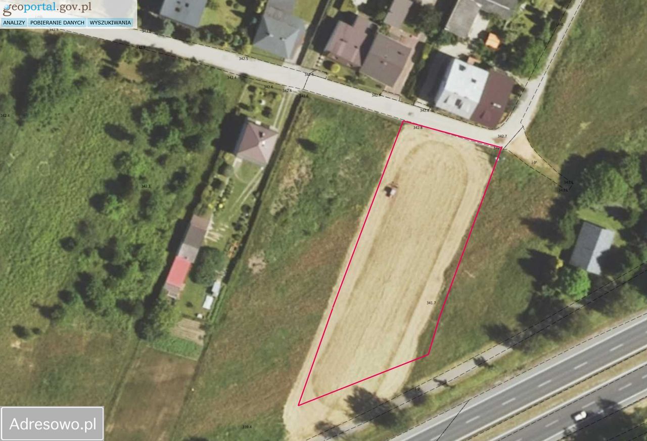 Działka rolno-budowlana Ujków Nowy, ul. Górna