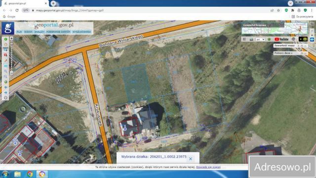 Działka budowlana Łomża Łomżyca-Przedmieście, ul. Bohdana Winiarskiego. Zdjęcie 1