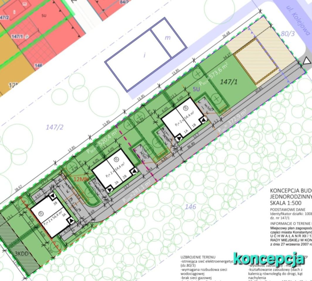 Działka inwestycyjna Konstantynów Łódzki Centrum, ul. Kolejowa. Zdjęcie 2