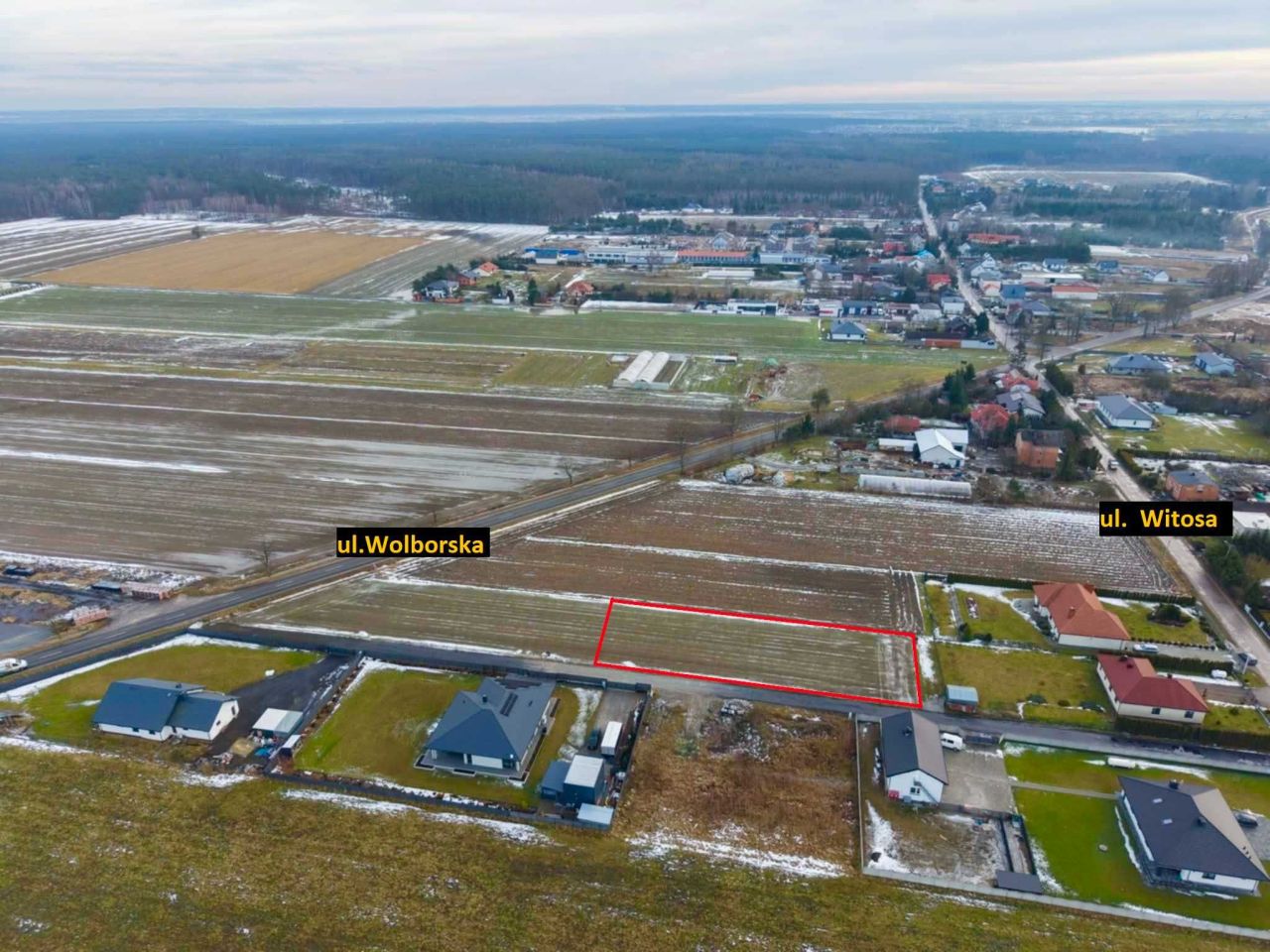 Działka budowlana Piotrków Trybunalski Meszcze, ul. Wincentego Witosa. Zdjęcie 1