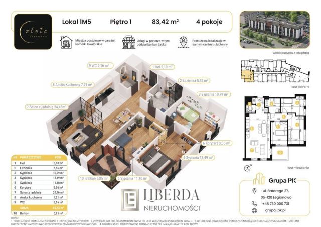 Mieszkanie 4-pokojowe Jabłonna, ul. Złotej Renety. Zdjęcie 3