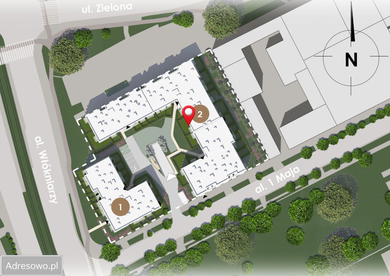 Mieszkanie 3-pokojowe Łódź Stare Polesie, al. 1 Maja. Zdjęcie 6