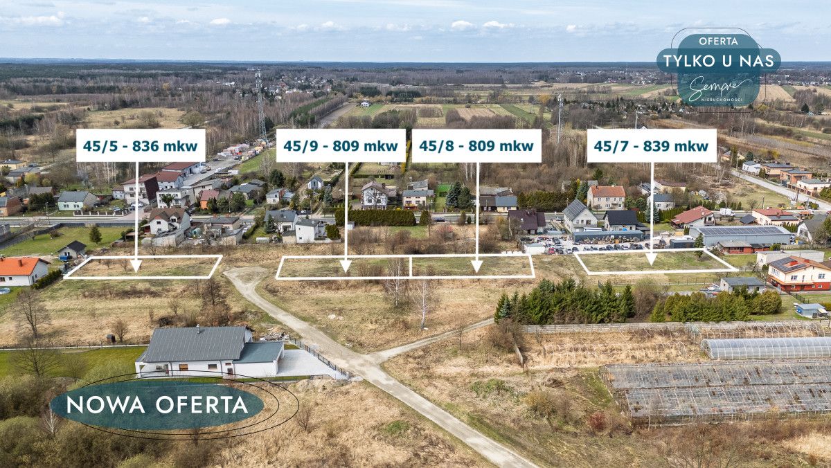 Działka budowlana Zduńska Wola, ul. Wisławy Szymborskiej. Zdjęcie 1