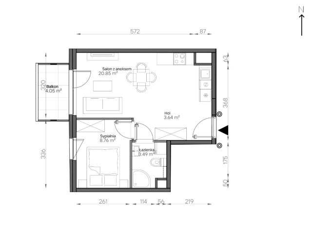 Mieszkanie 2-pokojowe Warszawa Praga-Południe, ul. Podskarbińska. Zdjęcie 7