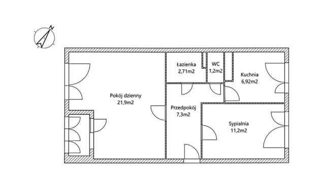 Mieszkanie 2-pokojowe Wrocław Gądów Mały, ul. Skrzydlata. Zdjęcie 15