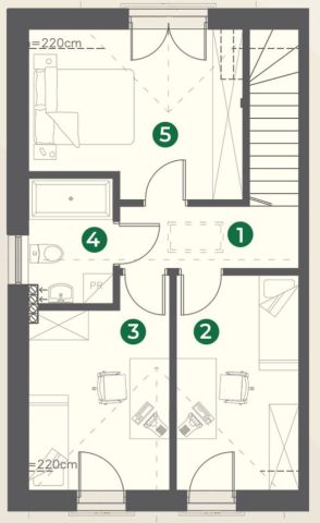 bliźniak, 4 pokoje Rączna. Zdjęcie 20