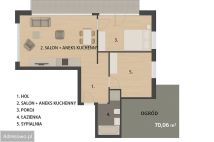 Mieszkanie 3-pokojowe Olsztyn Likusy, ul. Bałtycka. Zdjęcie 4