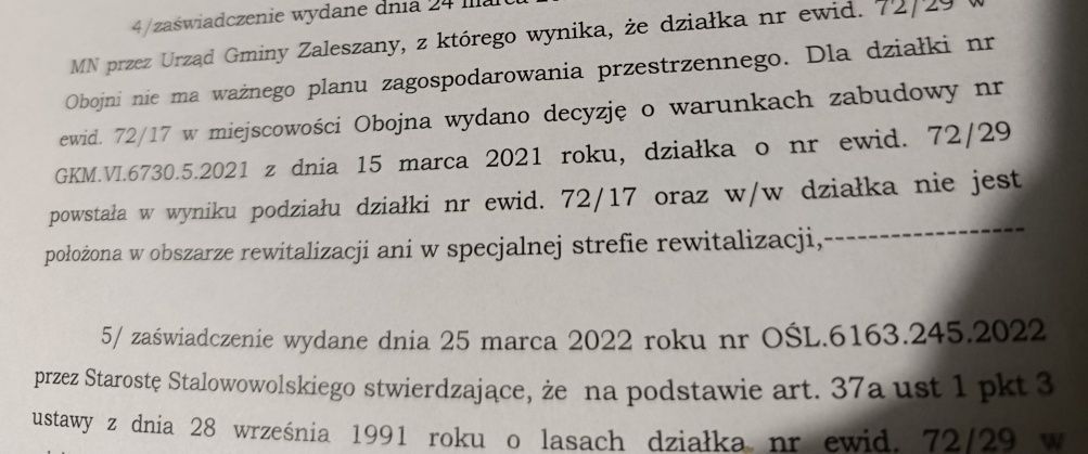 Działka budowlana Obojna. Zdjęcie 8