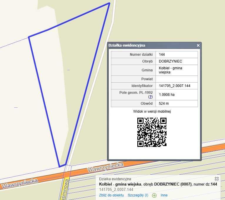 Działka budowlana Dobrzyniec. Zdjęcie 2