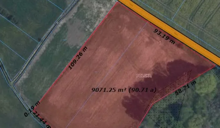 Działka inwestycyjna Rudzienice, ul. Rolna