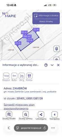 Działka budowlana Zambrów. Zdjęcie 1