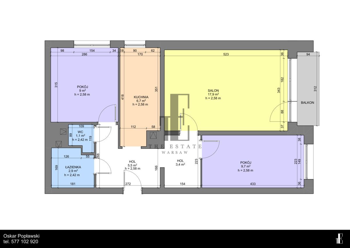 Mieszkanie 3-pokojowe Warszawa Mokotów, ul. Egejska. Zdjęcie 14
