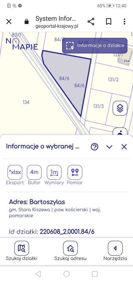 Działka budowlana Bartoszylas. Zdjęcie 5