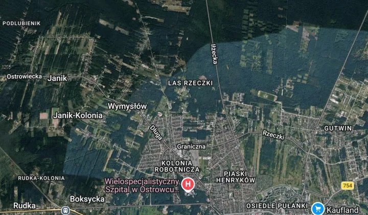 Działka budowlana Ostrowiec Świętokrzyski Kolonia Robotnicza, ul. Las Rzeczki