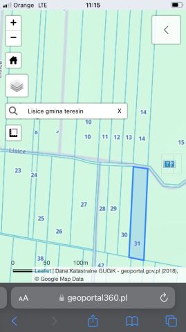 Działka rolno-budowlana Lisice. Zdjęcie 1
