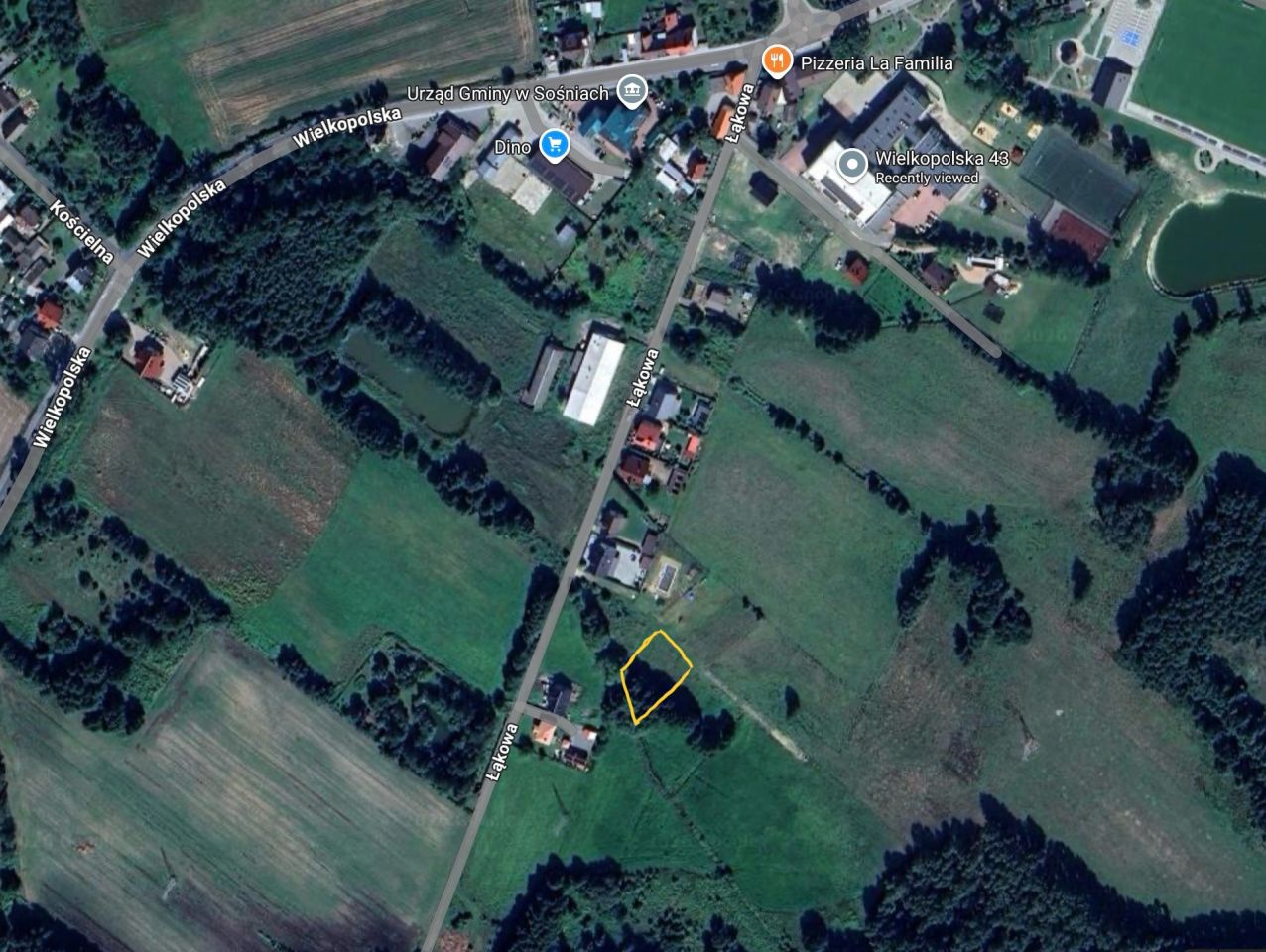 Działka budowlana Sośnie, ul. Łąkowa. Zdjęcie 3