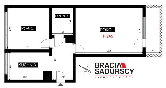 Mieszkanie 2-pokojowe Kraków Bieńczyce, os. Przy Arce. Zdjęcie 37