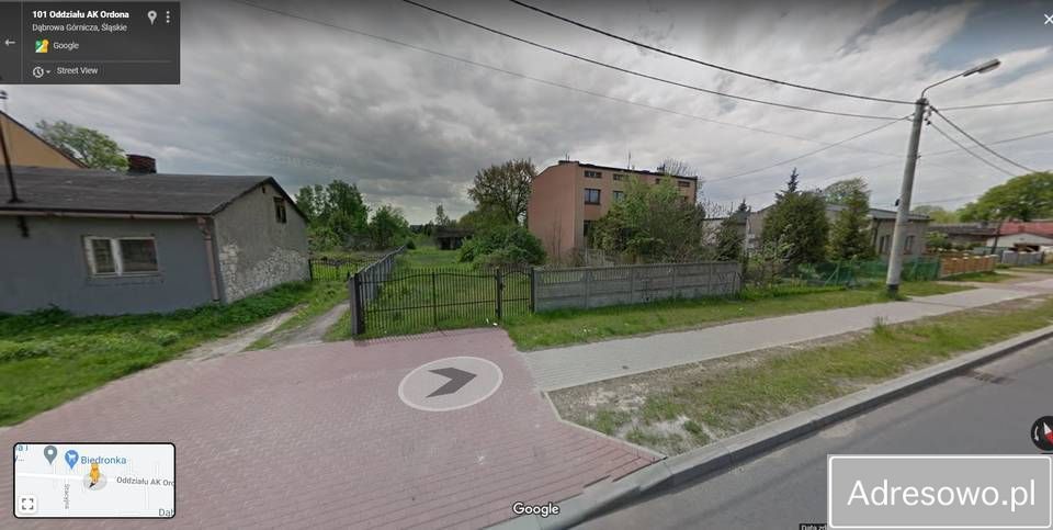 Działka budowlana Dąbrowa Górnicza Strzemieszyce Wielkie, ul. Oddziału AK Ordona