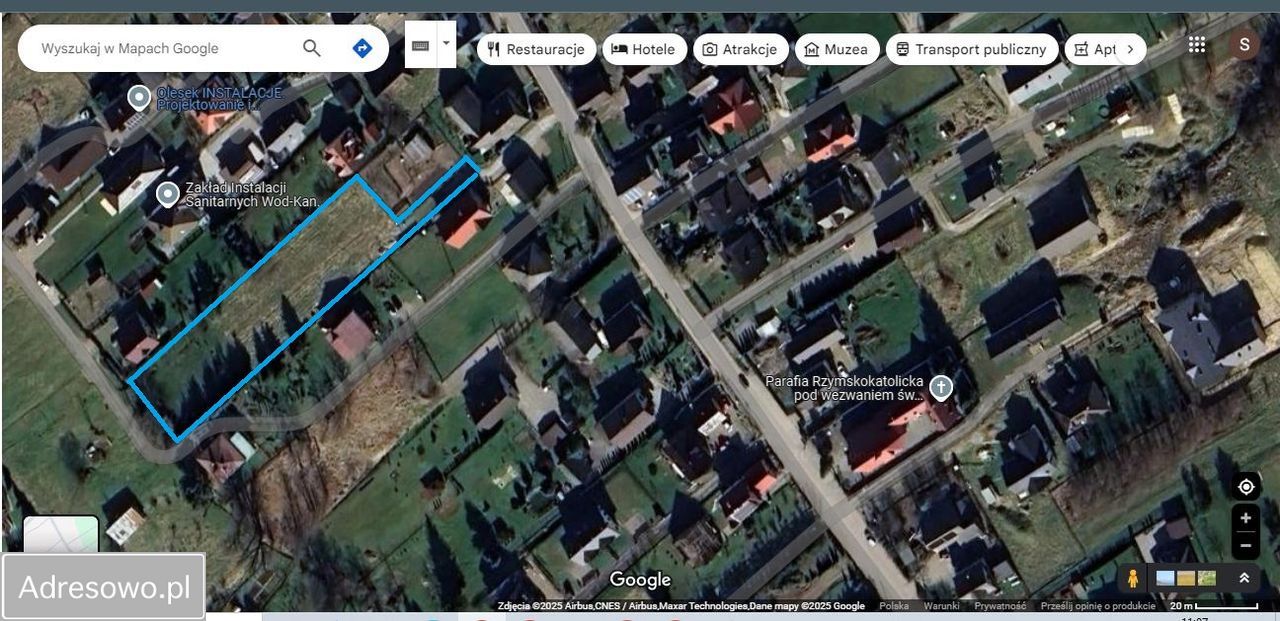 Działka budowlana Polanka. Zdjęcie 2