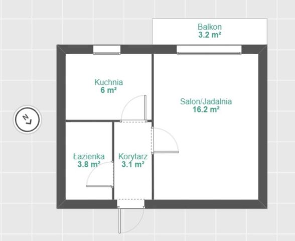 Mieszkanie 1-pokojowe Gdańsk Żabianka, al. Grunwaldzka. Zdjęcie 14
