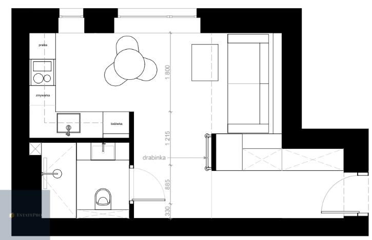Mieszkanie 1-pokojowe Katowice Śródmieście, ul. Barbary. Zdjęcie 6