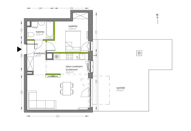 Mieszkanie 2-pokojowe Kraków Płaszów, ul. Myśliwska. Zdjęcie 25