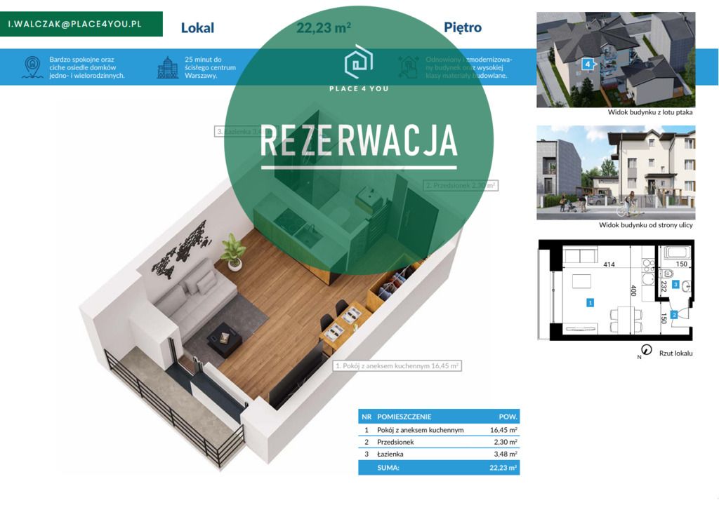 Mieszkanie 1-pokojowe Warszawa Ursus, ul. Franciszka Achera. Zdjęcie 24