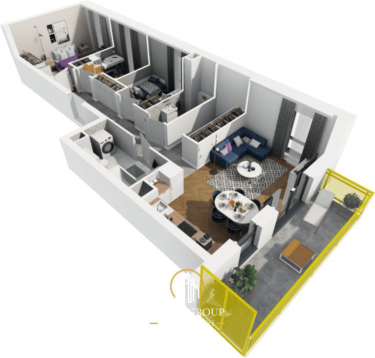 Mieszkanie 4-pokojowe Lublin Bazylianówka, al. Spółdzielczości Pracy. Zdjęcie 6