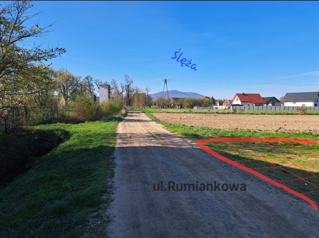 Działka budowlana Rogów Sobócki, ul. Rumiankowa. Zdjęcie 4