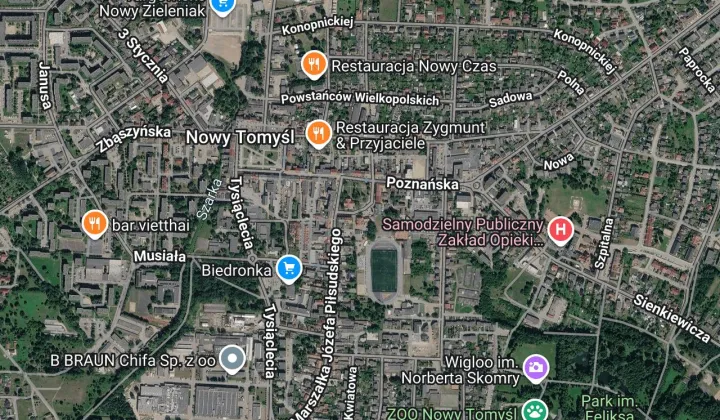 Mieszkanie 2-pokojowe Nowy Tomyśl, pl. Fryderyka Chopina