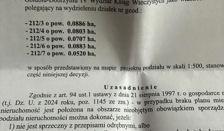 Działka budowlana Kowalewo Pomorskie, ul. Słowackiego