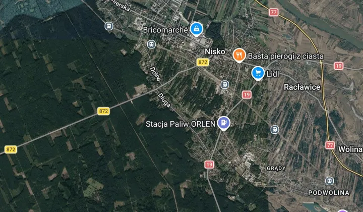 Działka budowlana Nisko, ul. Górna