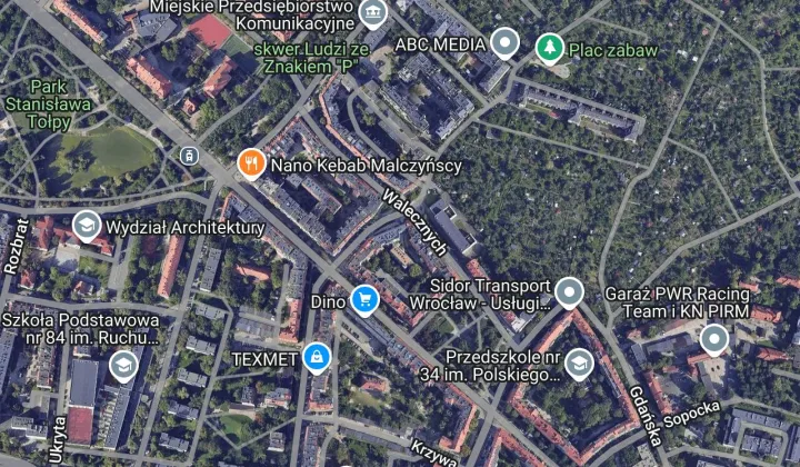 Mieszkanie 2-pokojowe Wrocław Śródmieście, ul. Walecznych