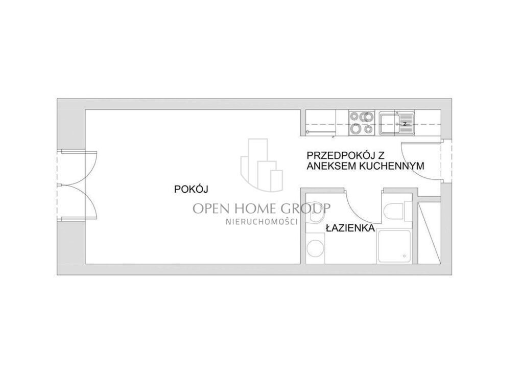 Mieszkanie 1-pokojowe Wrocław Śródmieście, ul. Walońska. Zdjęcie 8