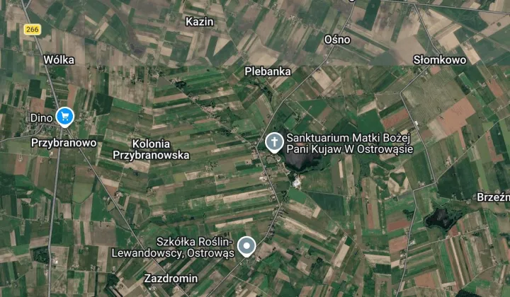 Działka rolna Ostrowąs