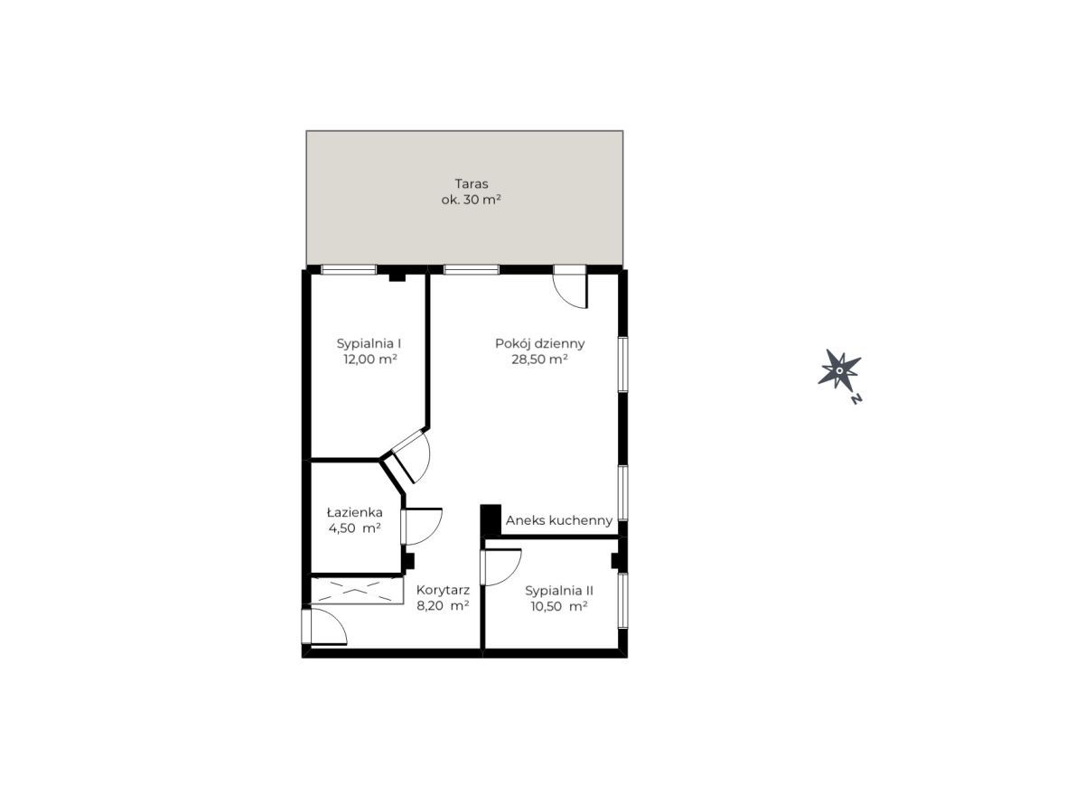 Mieszkanie 3-pokojowe Gdynia Obłuże, ul. Turkusowa. Zdjęcie 20