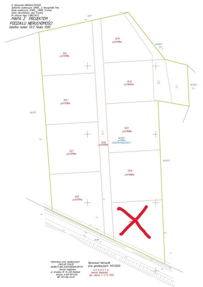 Działka budowlana Trzcinna. Zdjęcie 2