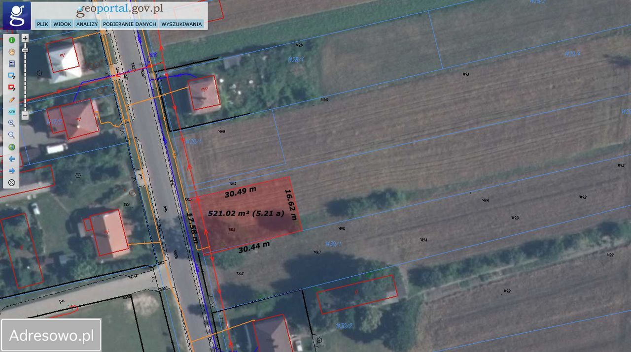 Działka budowlana Drelów, ul. Kasztanowa. Zdjęcie 3