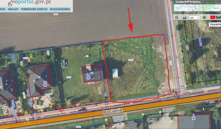 Działka budowlana Masłowo, ul. Bociania