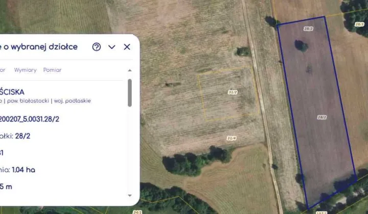 Działka rolna Mościska