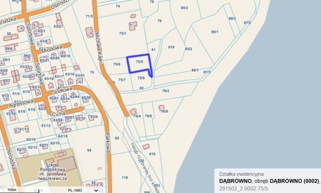 Działka budowlana Dąbrówno, ul. Michała Kajki. Zdjęcie 5