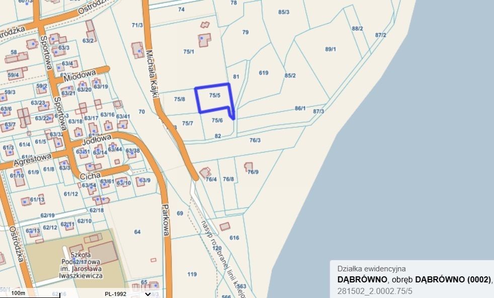 Działka budowlana Dąbrówno, ul. Michała Kajki. Zdjęcie 5