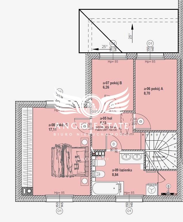 dom szeregowy, 4 pokoje Szczecin Osów. Zdjęcie 5